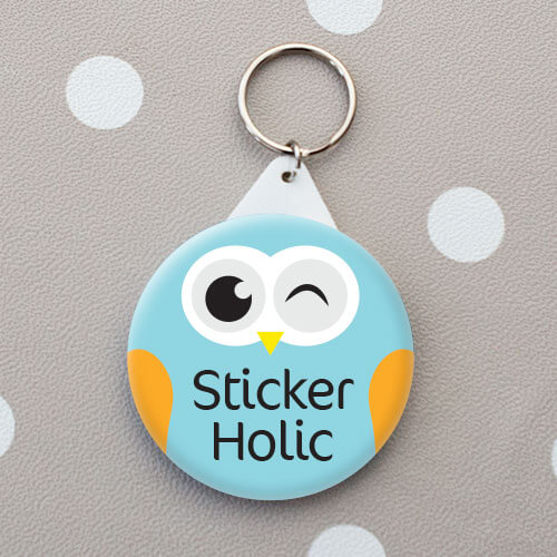 sticker holic personalised bag tag