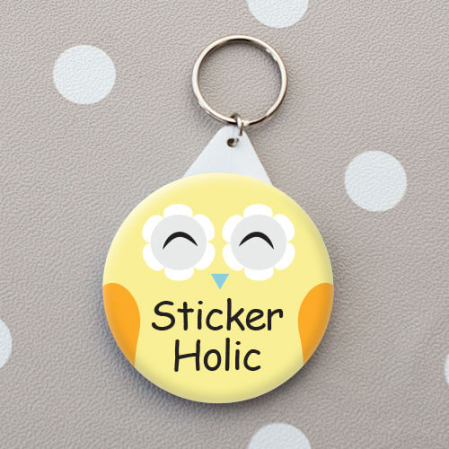 sticker holic personalised bag tag