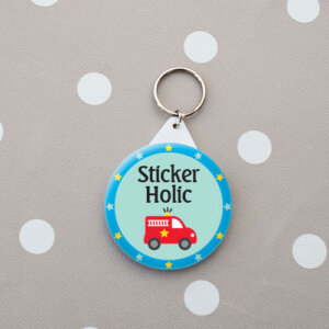sticker holic personalised bag tag
