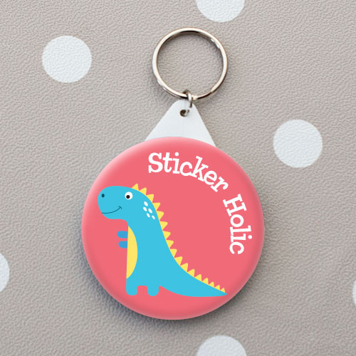 kids dinosaur name tag