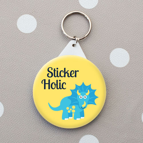 kids dinosaur name tag