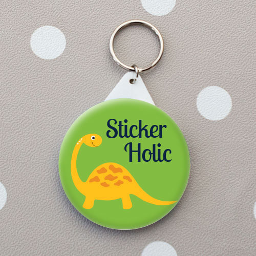 kids dinosaur name tag