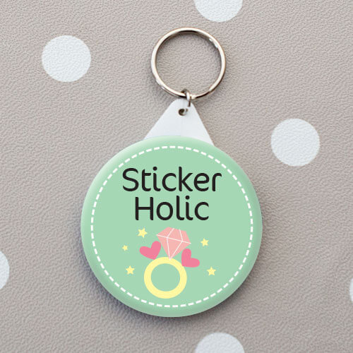 sticker holic personalised bag tag