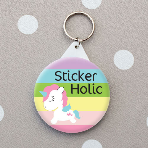 sticker holic personalised bag tag