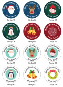 PERSONALISED CHRISTMAS STICKERS