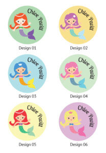 mermaid name tag