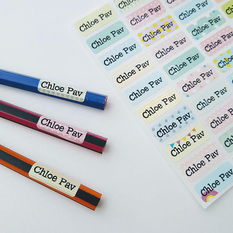 sticky name labels school labels object name labels sticker holic