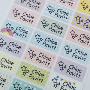 sticky name labels school labels object name labels sticker holic
